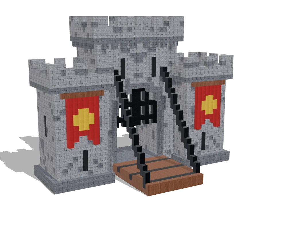 Castle gate: The block-out