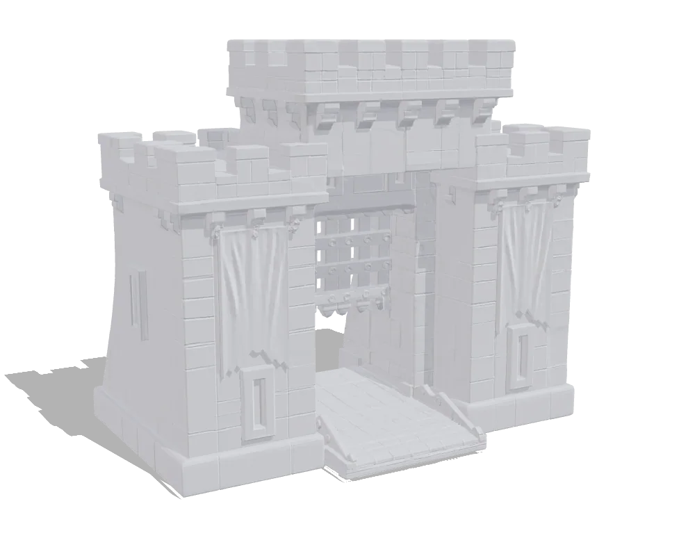 Hitem3D 2.1, Castle gate: Shape only