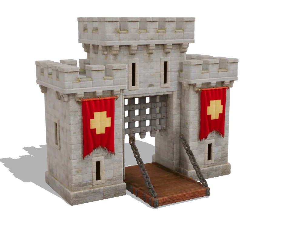 Hunyuan3D 3: Castle gate