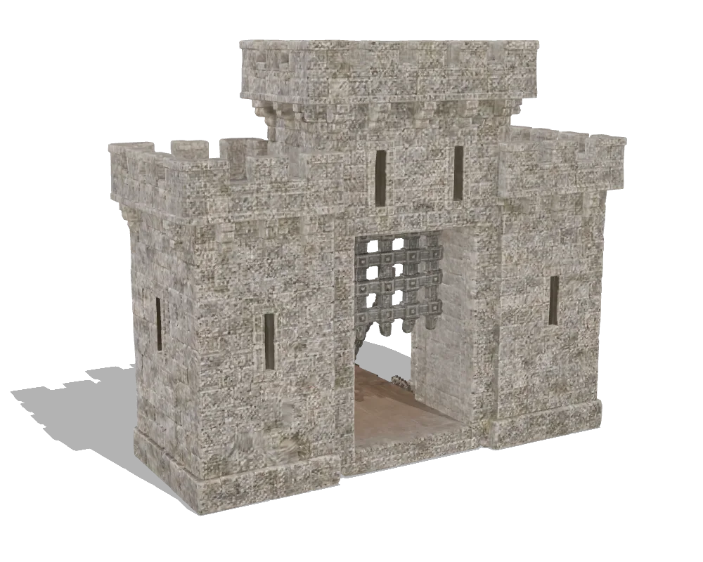 Meshy-7, Castle gate: Back