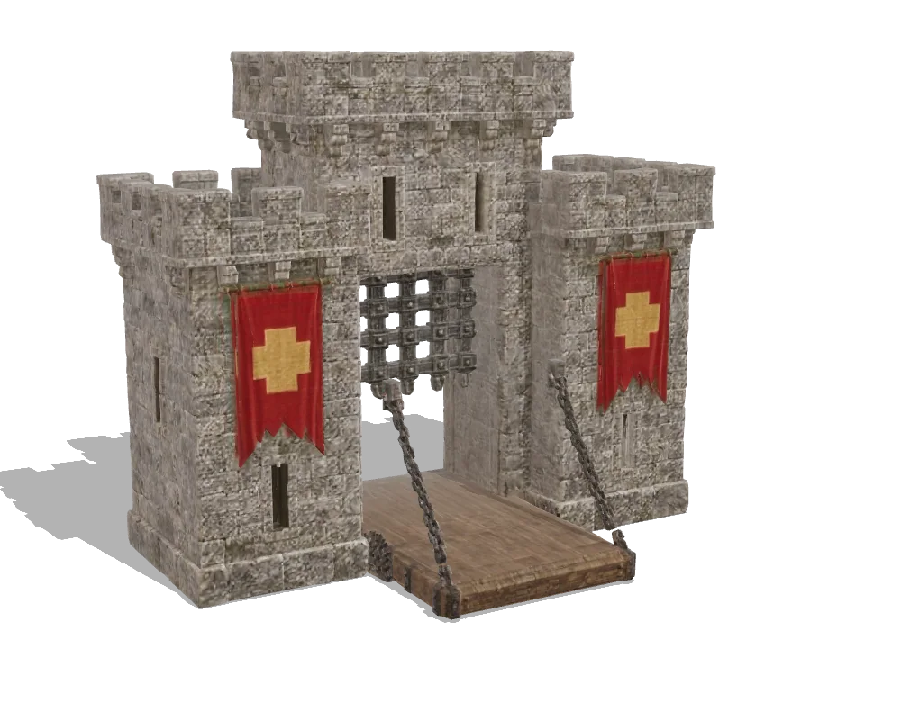 Meshy-7: Castle gate