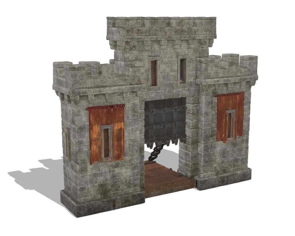 ReconViaGen 0.5, Castle gate: Back