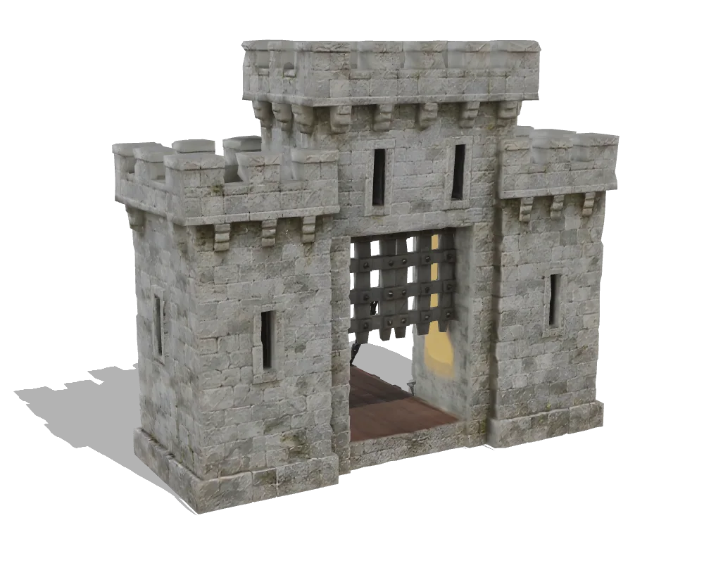 Tripo 3.1, Castle gate: Back