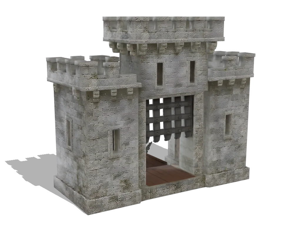 Tripo P1, Castle gate: Back