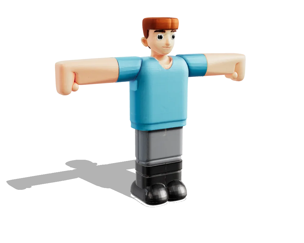 Hitem3D 2.1: T-posed character
