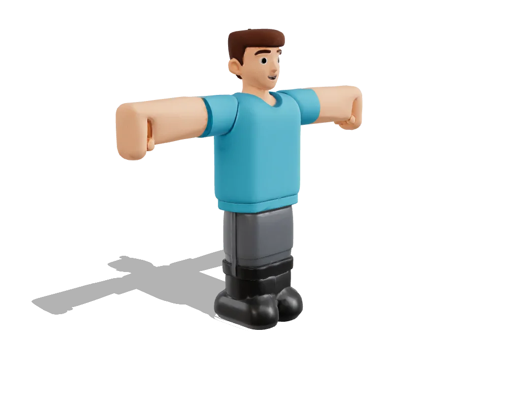 Tripo 3.1: T-posed character