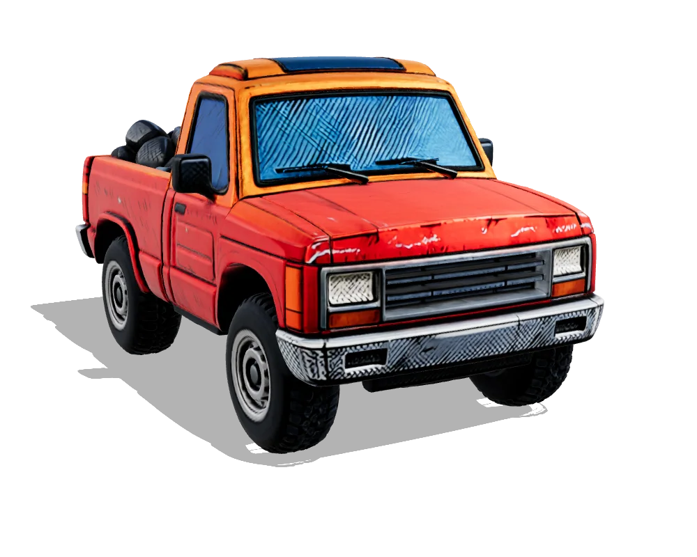 Hitem3D 2.1: Pickup truck