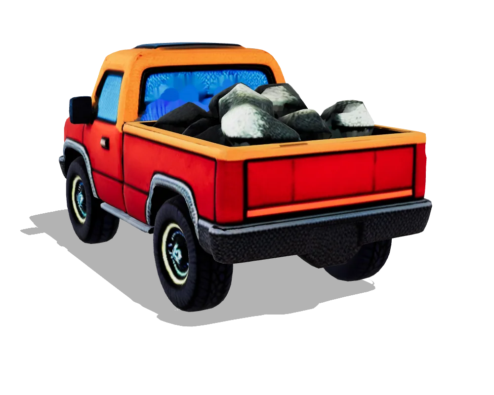 Hunyuan3D 2, Pickup truck: Back