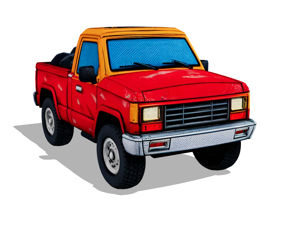 Hunyuan3D 3.1 Pro: Pickup truck