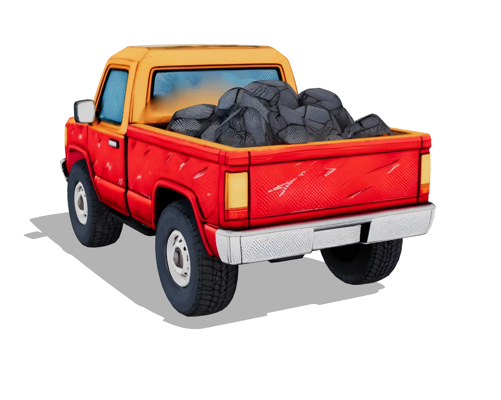 Hunyuan3D 3, Pickup truck: Back