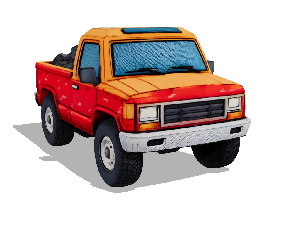 Hunyuan3D 3: Pickup truck
