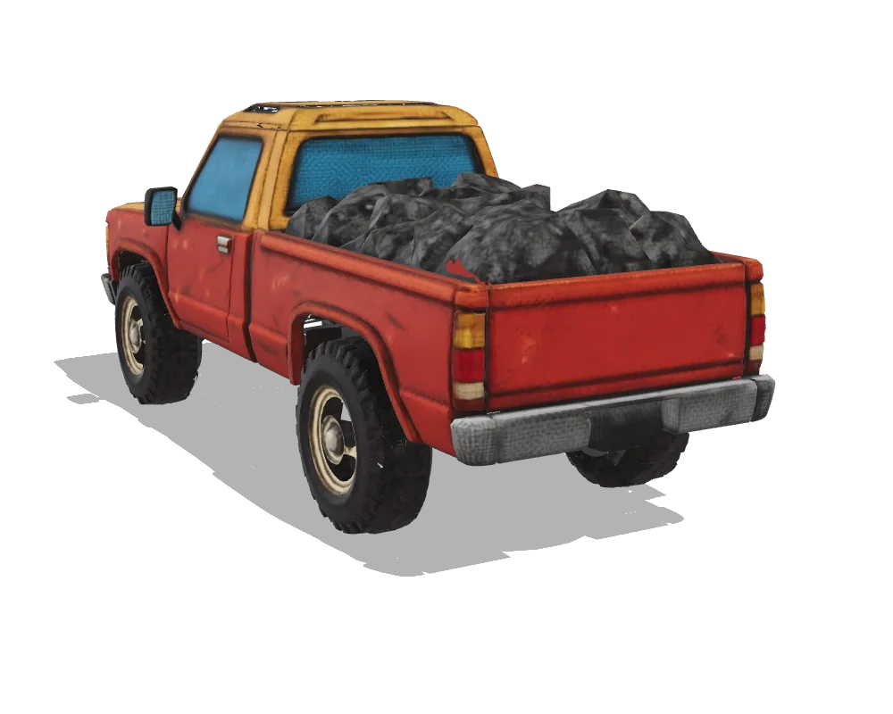 ReconViaGen 0.5, Pickup truck: Back