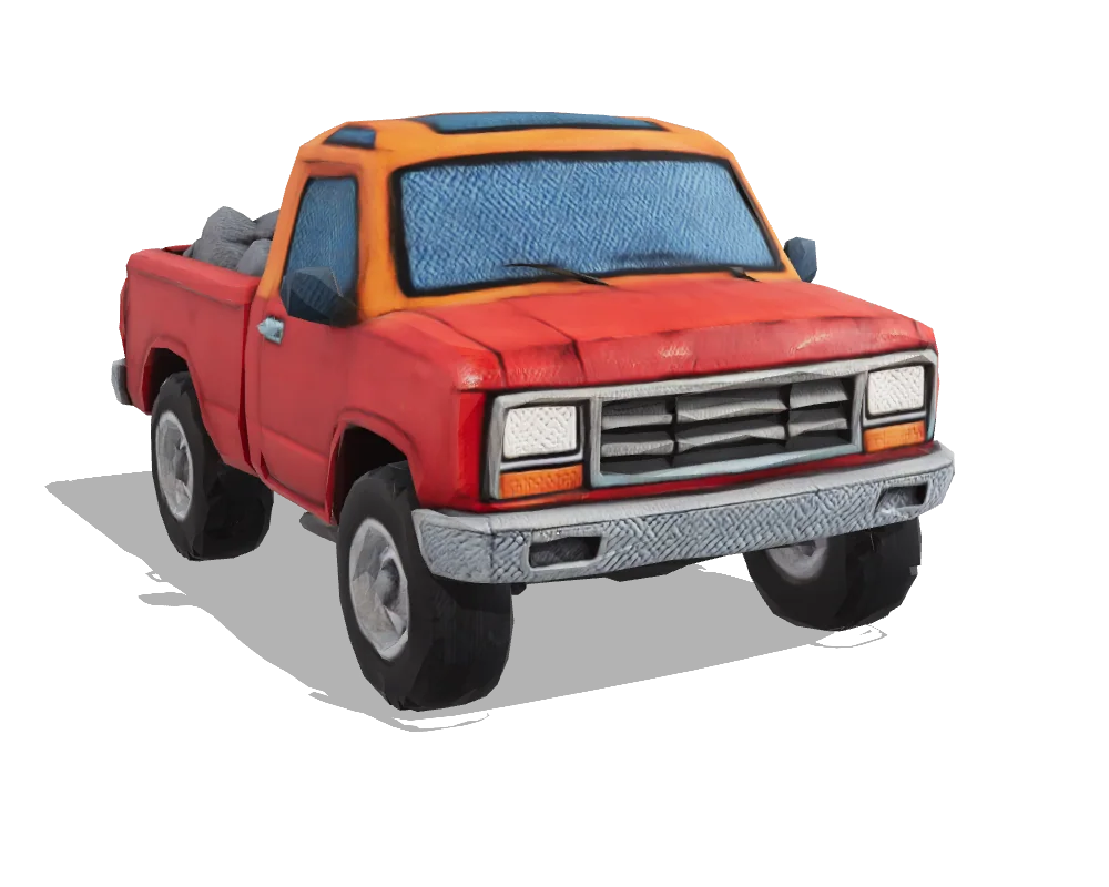 Rodin Gen-2.5 Fast: Pickup truck