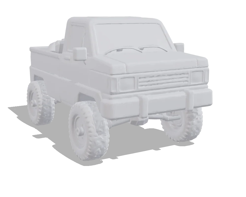 TRELLIS 2, Pickup truck: Shape only